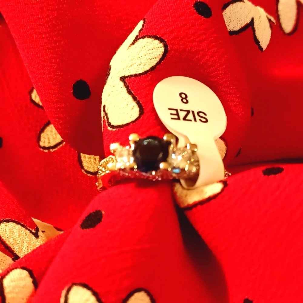 JC CZ n Sapphire Ring New JC Size 8